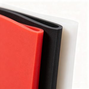 Solid Silicone Rubber Sheet (Red/Black/White)
