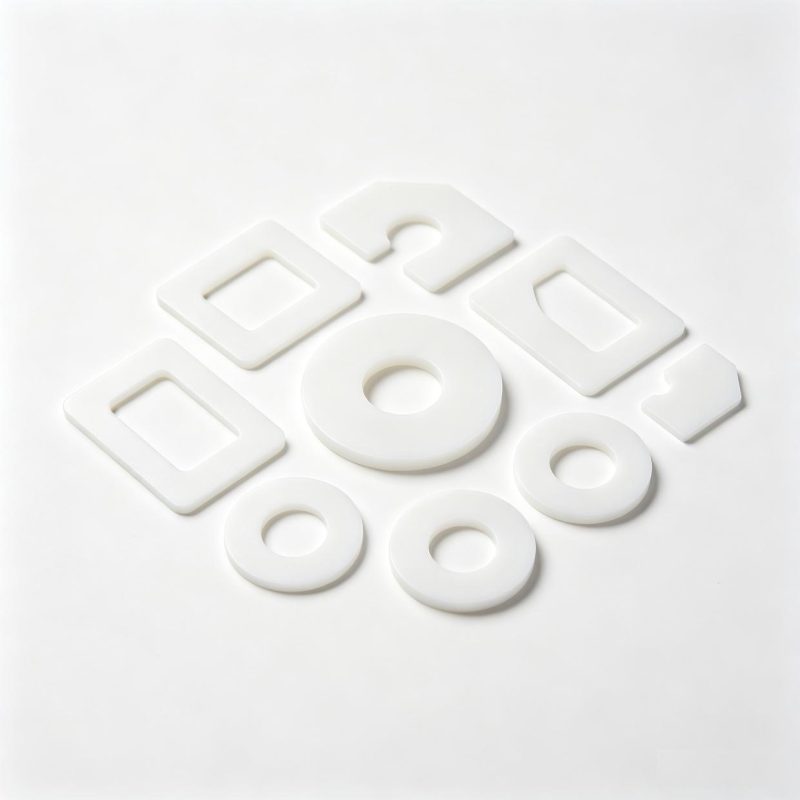 Custom Die Cut PTFE Washer & Gasket (5) Custom Die Cut PTFE Washer & Gasket