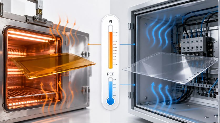 3.pi vs pet film temperature resistance