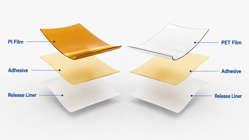 5.pi pet adhesive film construction