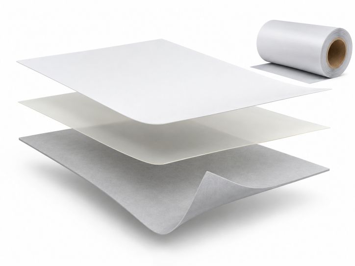 Adhesive backed PTFE film construction 2