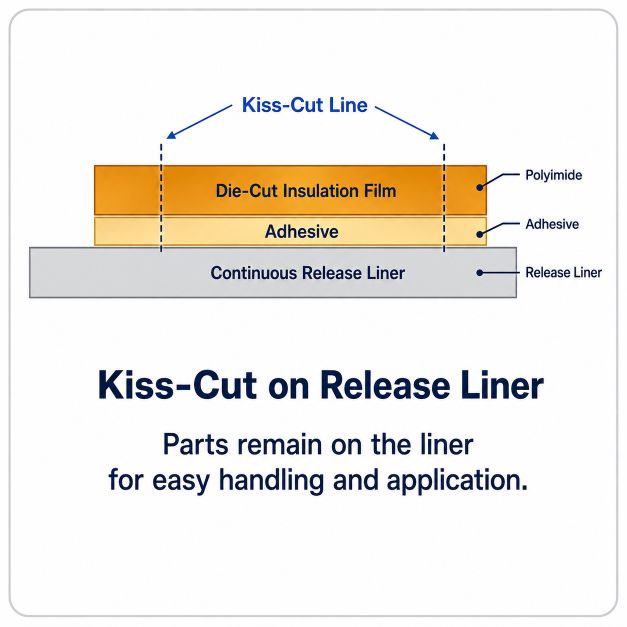 kiss cut insulation parts release liner