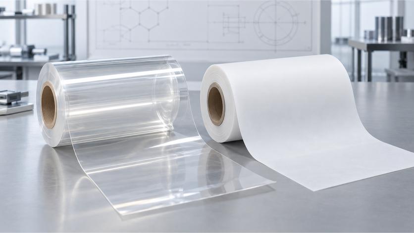 FEP vs PTFE Film: Key Differences in Processing and Performance 1 2.fep vs ptfe film appearance comparison
