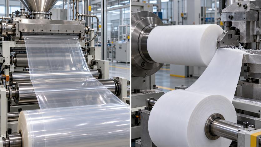 FEP vs PTFE Film: Key Differences in Processing and Performance 2 3.fep extrusion vs ptfe skiving process